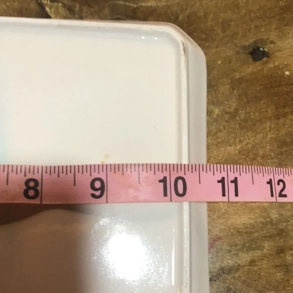 Vintage Ceramic‎ Tray with Floral Design Accent Unique Shape Decorative